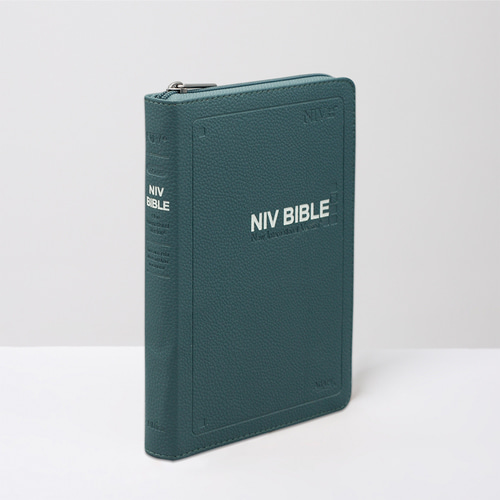 영문 NIV BIBLE 중 단본 지퍼 다크블루