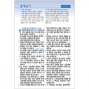 명품 성경전서 개역개정판 해설새찬송가 NKR73SB 중/합본/색인/지퍼/천연소가죽 다크브라운(16748)