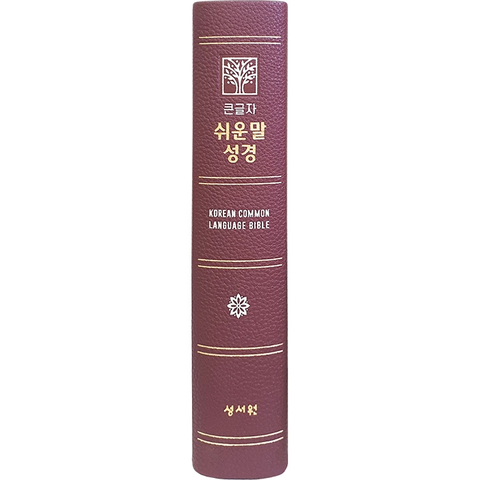 큰글자 쉬운말성경 (대/찬송가없음/색인/무지퍼/쉬운말버전/버건디)
