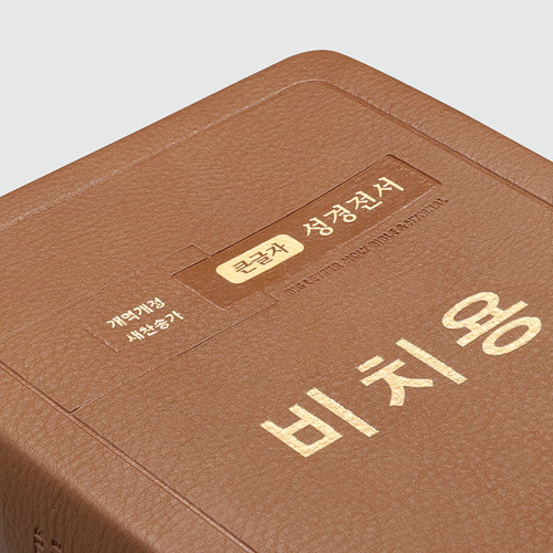 개역개정 성경전서 NKR72EB 대 합본 무지퍼 비치용 브라운 / 6602146